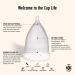 Reusable Menstrual Cup | 100% Medical Grade Silicone | Non-Toxic Hypoallergenic Comfortable - Light to Medium Flow Size 1 - Buy Online on GoSupps.com