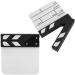 Clapper Board, Mini Scene Clap Board Acrylic Waterproof TV Movie Action Board with White Pin for Shoot Props/Advertising/Home Decoration(Black and White whiteboard PAV1BWE3S, Blue)