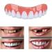 Adjustable Snap-On Dentures for Men - Eat, Smile & Cover Imperfections Instantly - Top & Bottom Set of Temporary Fake Teeth for Confidence Boost - Buy Online on GoSupps.com