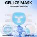 Fyearfly Cooling mask cooling face mask gel beads face mask reduces puffiness migraine reusable warm cold compresses therapy gel mask for sleeping - Buy Online on GoSupps.com