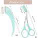 3 Pcs Eyebrow Grooming Set with Razor, Scissor, and Comb - Green | Eyelash Hair Remover and Shaping Tool for Men and Women - Buy Online on GoSupps.com