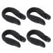 Clip to relieve headaches acupressure point clip stress reduction adjustable 4 pieces depth massage magnets for both hands for the office (black)
