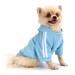 QiCheng&LYS Dog Coat Dog Hoodies Clothes Pet Puppy Cat Cute Cotton Warm Hoodies Coat Sweater (Blue S) Blue S