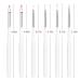 8 Pcs Resin Nail Tips Art Palette Set with 5 Brushes - Manicure DIY Pink - Buy Online on GoSupps.com