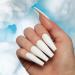 Florry Coffin Extra Long White Matte Acrylic Press On Nails - 24Pcs for Women and Girls - Buy Online on GoSupps.com