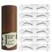 Eyebrow Stamp Shaping Kit - Waterproof One Step Brow Stamp with 6 Stencils | Dark Brown Makeup Tool for Perfect Brows - Buy Online on GoSupps.com