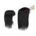 Women's hair part real hair part realistic wig curly wavy 3D air bang suitable for women with sparse or gray hair (35cm black) 35cm black