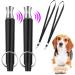 ICOUVA Dog Whistle 2 Pack Professional Ultrasonic Dog Training Whistle With Lanyard Neck Strap Training Assistant for Recall and Barking Control - Buy Online on GoSupps.com