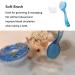 Foldable Hedgehog Bath Set with Bathtub, Nail Clippers, Bathing Brush, Towel, Plastic Pool - Blue | Small Pet Sand Bath Supplies - Buy Online on GoSupps.com