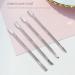 Cuticle Pusher UV Tool Nail Art Cuticle Trimmer (4 Pieces Silver) - Buy Online on GoSupps.com