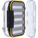 Spyminnpoo Flyfish Box - Double-Sided Plastic Fly Fishing Bait Holder Case with Foam - Vest Black Type A Zigzag - Buy Online on GoSupps.com