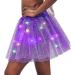 Nicute Women's LED Tutu Skirt Dark Purple With Star - Light Up Tulle Ballet Dance Costume - Buy Online on GoSupps.com