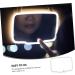 DOITOOL Car Vanity Mirror White Charging Type Abs Makeup Mirror White 17.7x12.3cm - Buy Online on GoSupps.com