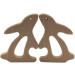 Wendysun 5pcs Cartoon Wood Teether Set - Pure Natural Animal Rabbit Shape Baby Teething Toy - Buy Online on GoSupps.com