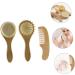 FOMIYES 3pcs Bath Brush Set for Kids | Baby Grooming Kit with Shower Pouf Brush and Comb - Buy Online on GoSupps.com