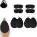 Non-Slip Rubber Sole Protectors for Ladies Shoes High Heels Leather Shoes (Black/4 Pairs)