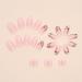 24Pcs Almond Flower Press on Nails - Short French Tip Fake Nails - Glossy Nude Pink False Nails with Vine Flower Design - Oval Acrylic - Full Cover Glue on Nails for Women and Girls - Buy Online on GoSupps.com