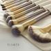 Glamza Pro 12pc Champagne Face Eye Brow Lip Contour MakeUp Brushes Set In White Pouch - Buy Online on GoSupps.com