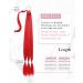 REECHO DIY Braid Ponytail Extension | Long Straight Wrap Around Synthetic Hairpiece - Red 34 Inch - Buy Online on GoSupps.com