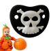 Bexdug baby pacifier |Halloween-K rbis-Kelett-Vampire-Zehne Schnuller funny pacifier pacifier for baby shines as Halloween decorations skulls