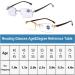 Buy OVNMFH Saphir Anti-Blue Progressive Reading Glasses - Ultra-Light +2.5 for Men & Women - High Hardness Double Usage Stylish Design - Buy Online on GoSupps.com