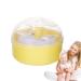 Bouff e de poudre pousseter houppette poudre pour tout-petits Applicateur de houppette de poudre | Bouff e de poudre pour le corps apr s le bain pour tout-petits et tui pour fond de Jaune