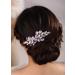 Deniferymakeup Bride Wedding Hair Comb Rhinestone Hair Piece Silver Rhinestone Headpiece Bridal Hair Accessories for Women and Girls (Purple) - Buy Online on GoSupps.com