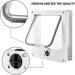 Large White 4-Way Locking Cat Door - Secure Entry for Your Pet - Buy Online on GoSupps.com