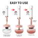Senbowe Upgraded Makeup Brush Cleaner and Dryer Machine - Electric Cosmetic Brush Spinner with 8 Rubber Collars - Wash and Dry in Seconds - Pink - Buy Online on GoSupps.com
