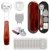 Pedicure Callus Shaver Set - Stainless Steel Foot File Callus Remover with 10pcs Blades and Wood Handle  Professional Heel Scraper Foot File for Feet Care and Dead Skin