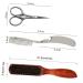 Frcolor Bart 2 Sets Bartkamm & Men's Razor Trimmer - Premium Grooming Tools for Men | Quality Bartbrush & H lzern Clothesack - Buy Online on GoSupps.com