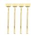 EASTALOLO Telescopic Stainless Steel Back Scratcher for Massage Portable 4 Piece Set