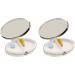 Set of 2 Oval Pocket Purse Pill Boxes & Organizers - Silver Victorian Dual Compartment Travel Accessories - Buy Online on GoSupps.com