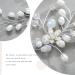 Unicra Bridal Wedding Hair Vine | Silver Pearl Hair Accessories | Elegant Headpiece for Women & Bridesmaids - Buy Online on GoSupps.com