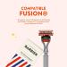 Monsieur Barbier Razor Refill Packs | 5 Blades for Men | 4 Fusion Compatible Cartridges | L'Explorer Shaving Handle | Ultimate Shaving Experience - Buy Online on GoSupps.com