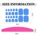 SILPECWEE 20 Sheets Solid Color Toe Nail Stickers | Self-Adhesive Polish Strips for Women | Gel Toe Nail Art Manicure Sticker Set with Nail File - Buy Online on GoSupps.com