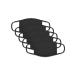 Fruit of the Loom Reusable Cotton Face Mask (Pack of 5) (Black)