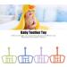 Alomejor Silicone Baby Bite Ring Toys - 4 Pack Infant Teething Relief & Soothing Rings - Buy Online on GoSupps.com