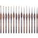 Transon Artist Detail Paint Brushes Set - 15pcs Miniature Painting Brushes with Case, Nylon Dark Brown - Buy Online on GoSupps.com