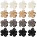 Hapdoo 16 PCS Flower Small Hair Clips  Medium Matte Daisy Hair Clips for Women Girls  Non-slip Cute Claw Clips for Thin Long Short Hair  Strong Hold Mini Hair Accessories Neutral Color