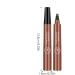 eyebrow stick 4point eyebrow stick liquid pen with 4 divided points waterproof eyebrow stick longlasting natural hair eyebrow makeup redbrown - Buy Online on GoSupps.com
