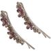 Topkids Accessories Beautiful Bejewelled Womens Hair Grips Perfect for Events Prom Bride or Flower Girl Womens Hair Clip Bobby Pins Kirby Grip Accessory (Beaded Resin Flowers Lilac) - Buy Online on GoSupps.com