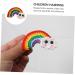 FRCOLOR 3 Pairs Rainbow Barrettes Braiding Hair Accessories Girl Hair Clips Hair Clips for Kids Cotton Rainbow Pendant Snap Side Clamp Rainbow Earring Ornaments Girl Hair Decor The Clouds - Buy Online on GoSupps.com