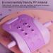Adjustable Lumbar Support Board - 3-Stage Back Massager & Spine Cracker in Charming Purple - Enhance Lower Back Pain Relief - Buy Online on GoSupps.com