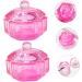 FRCOLOR 10 Pcs Drill Bits for Nails Monomer Dish with Lid Acrylic Nail Tools Acrylic Powder Holder Liquid Monomer Dish for Acrylic Nails Acrylic Liquid Holder Glass Vegetable Bowl Pink 4.3x4.3cmx5pcs Pinkx5pcs - Buy Online on GoSupps.com