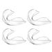 Flintronic Sport tooth protection sports mouth protection 4 pieces of mouthpiece boxing with portable hygiene box for rugby boxing martial arts hockey MMA taekwondo and more adults