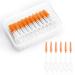 Dual-Use Interdental Brushes Silicone Tooth Floss Picks Dental Picks Interdental Brush Toothpick Dental Brushes Teeth Brush Picks for Braces Oral Cleaning (120)