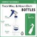 Bar5F 16 oz Plastic Spray Bottles - Leak Proof, Value Pack of 2 for Chemical and Cleaning Solutions - Adjustable Head Sprayer, Fine to Stream - Buy Online on GoSupps.com