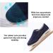 EDCYF Men's Diabetic Shoes 9 Wide Blue | Adjustable Closure Orthopedic Shoes for Elderly Pain Relief & Swollen Feet - Buy Online on GoSupps.com