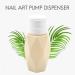 AMIUHOUN Beige Rhombus Nail Art Pump Empty 200 ml Bottle Acrylic Gel Polish Remover Cleaner Liquid Container Storage Manicure Tool - Buy Online on GoSupps.com